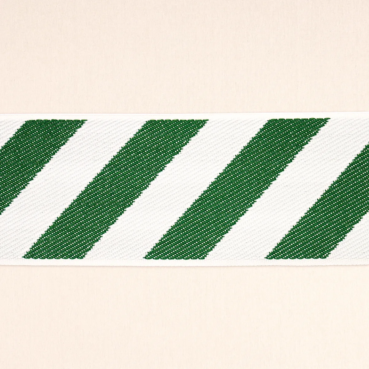 Schumacher Airmail Ii Indoor/Outdoor Tape trim in Green and Ivory (82432)