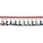 84673 | Ali Tassel - Rouge & Navy Schumacher Ali Tassel trim in Rouge & Navy (84673)