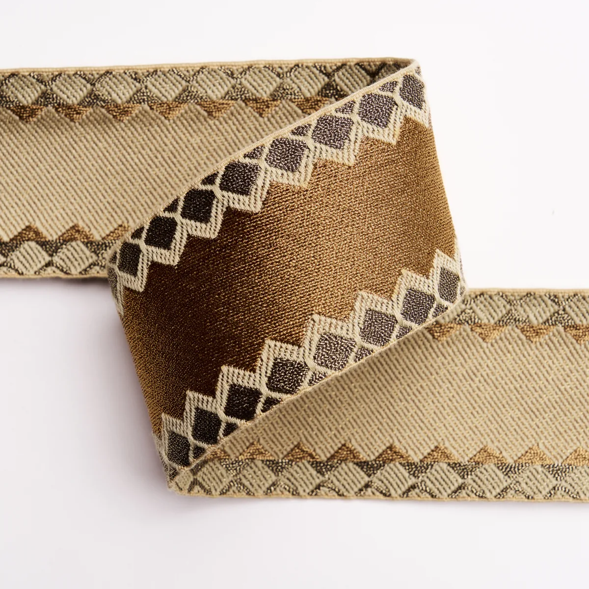 83561 | Allure Metallic Tape - Copper Schumacher Allure Metallic Tape trim in Copper (83561)