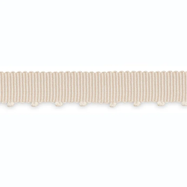Schumacher Amy Picot-Edge Grosgrain trim in Cream (B109-1)