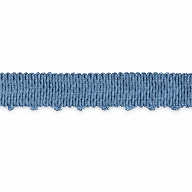 Schumacher Amy Picot-Edge Grosgrain trim in Delft (B109-4)
