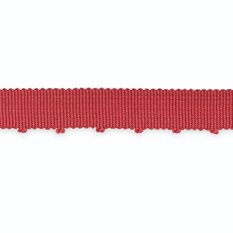 Schumacher Amy Picot-Edge Grosgrain trim in Ruby (B109-11)