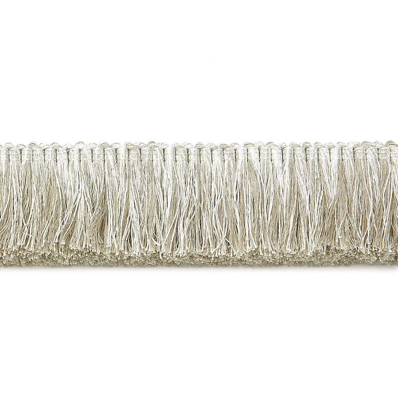 Schumacher Anton Linen Ruche trim in Flax (65450)