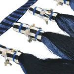 79600 | Antony Tassel Trim - Blue & Black Schumacher Antony Tassel Trim in Blue & Black (79600)