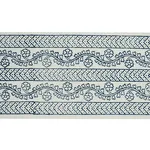 78441 | Arbela Hand Blocked Tape - Indigo Schumacher Arbela Hand Blocked Tape trim in Indigo (78441)