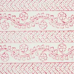 78442 | Arbela Hand Blocked Tape - Pink Schumacher Arbela Hand Blocked Tape trim in Pink (78442)