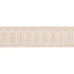 70764 | Arches Embroidered Tape Medium - Blush Schumacher Arches Embroidered Tape Medium trim in Blush (70764)