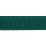 70768 | Arches Embroidered Tape Medium - Emerald Schumacher Arches Embroidered Tape Medium trim in Emerald (70768)