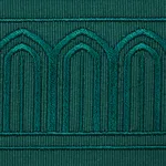 70768 | Arches Embroidered Tape Medium - Emerald Schumacher Arches Embroidered Tape Medium trim in Emerald (70768)