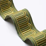 81152 | Arches Embroidered Tape Medium - Olive Schumacher Arches Embroidered Tape Medium trim in Olive (81152)