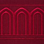 70769 | Arches Embroidered Tape Medium - Red Schumacher Arches Embroidered Tape Medium trim in Red (70769)