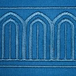 81151 | Arches Embroidered Tape Medium - Teal Schumacher Arches Embroidered Tape Medium trim in Teal (81151)