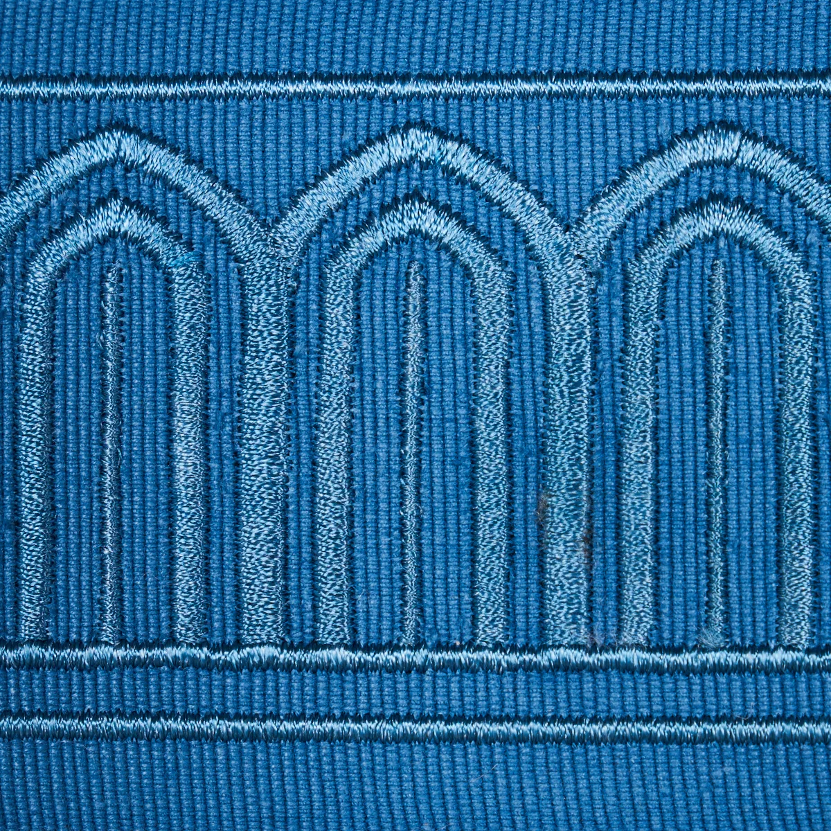 81151 | Arches Embroidered Tape Medium - Teal Schumacher Arches Embroidered Tape Medium trim in Teal (81151)