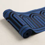 81160 | Arches Embroidered Tape Wide - Black on Navy Schumacher Arches Embroidered Tape Wide trim in Black on Navy (81160)