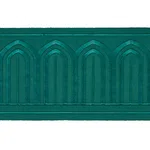 70779 | Arches Embroidered Tape Wide - Emerald Schumacher Arches Embroidered Tape Wide trim in Emerald (70779)