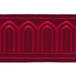 70778 | Arches Embroidered Tape Wide - Red Schumacher Arches Embroidered Tape Wide trim in Red (70778)