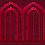 70778 | Arches Embroidered Tape Wide - Red Schumacher Arches Embroidered Tape Wide trim in Red (70778)