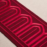 70778 | Arches Embroidered Tape Wide - Red Schumacher Arches Embroidered Tape Wide trim in Red (70778)