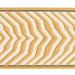 79700 | Arcure Ripple Tape - Mustard Schumacher Arcure Ripple Tape trim in Mustard (79700)