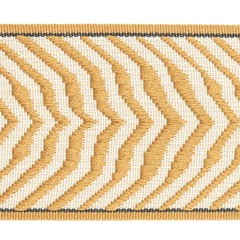 Schumacher Arcure Ripple Tape trim in Mustard (79700)