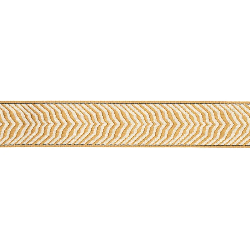 Schumacher Arcure Ripple Tape trim in Mustard (79700)