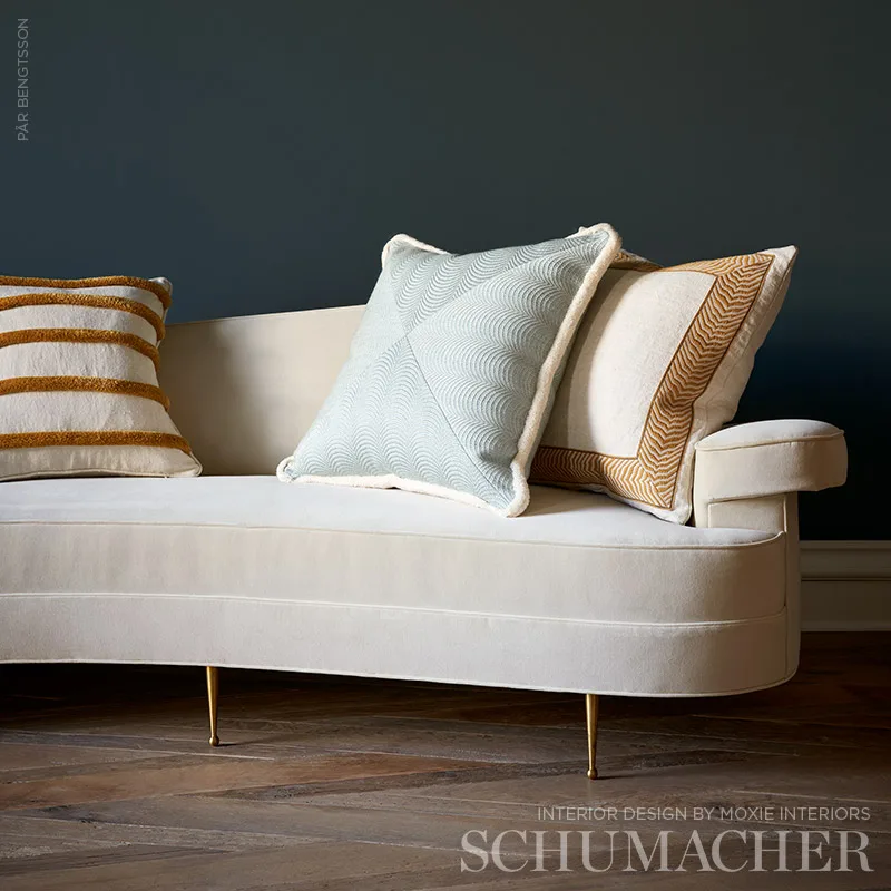 79700 | Arcure Ripple Tape - Mustard Schumacher Arcure Ripple Tape trim in Mustard (79700)