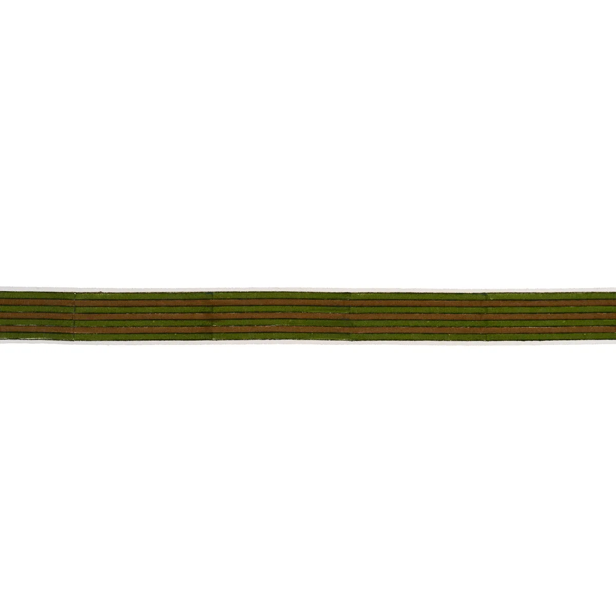 Schumacher Arya Stripe Hand Block Trim in Green (85432)