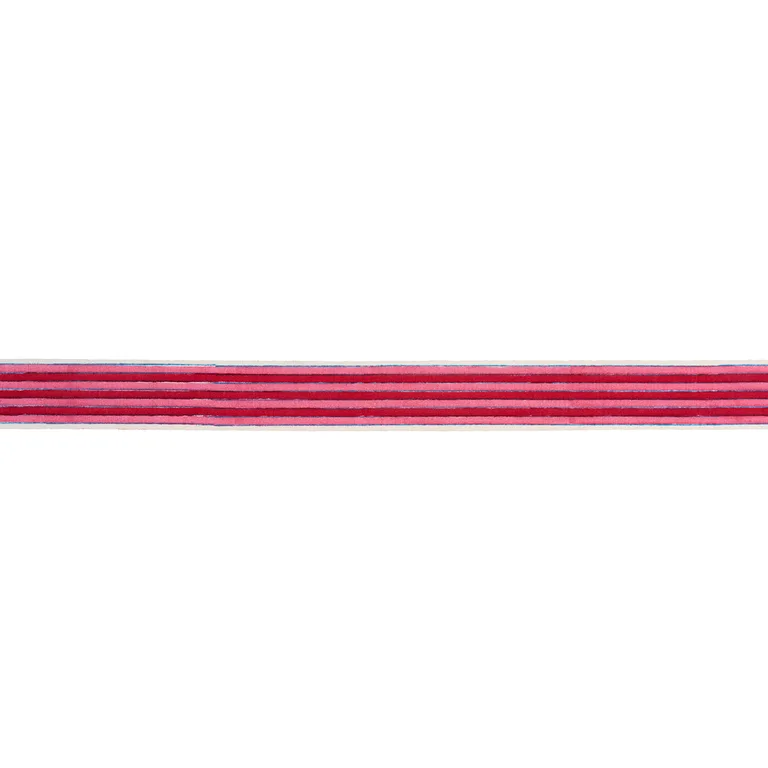 Schumacher Arya Stripe Hand Block Trim in Pink (85430)