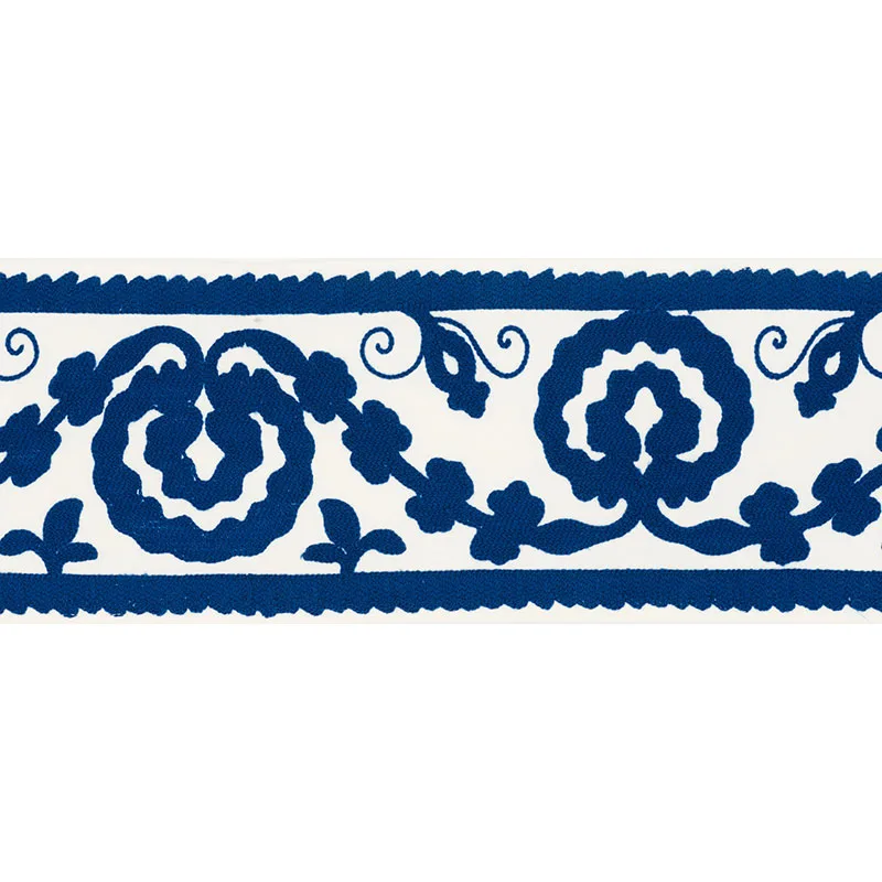 Schumacher Ashbury Tape trim in Blue (70594)