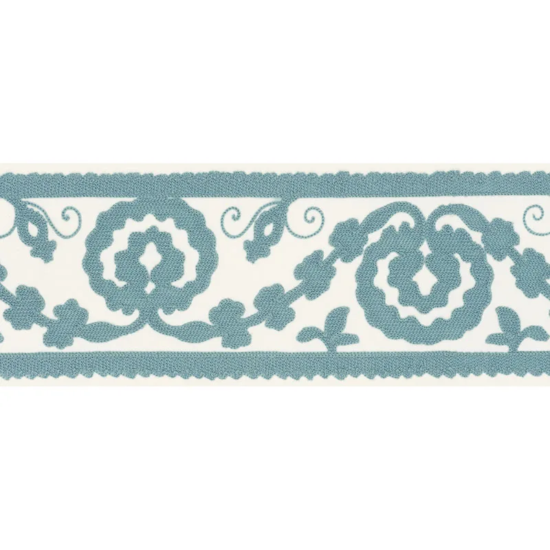 Schumacher Ashbury Tape trim in Sky (70592)