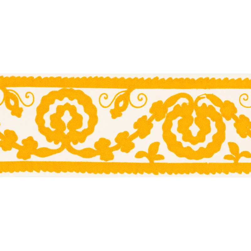 Schumacher Ashbury Tape trim in Yellow (70590)