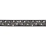 Schumacher Ashoka Tape trim in Black & Cream (76298)