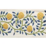 Schumacher Ashoka Tape trim in Citron & Blue (76292)