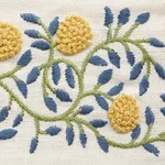 Schumacher Ashoka Tape trim in Citron & Blue (76292)