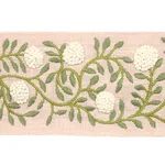 76296 | Ashoka Tape - Leaf & Blush Schumacher Ashoka Tape trim in Leaf & Blush (76296)