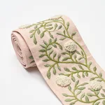 76296 | Ashoka Tape - Leaf & Blush Schumacher Ashoka Tape trim in Leaf & Blush (76296)