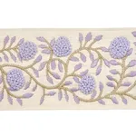 76297 | Ashoka Tape - Lilac & Cream Schumacher Ashoka Tape trim in Lilac & Cream (76297)