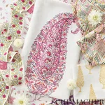 76293 | Ashoka Tape - Magenta & Leaf Schumacher Ashoka Tape trim in Magenta & Leaf (76293)