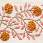 Schumacher Ashoka Tape trim in Orange & Pink (76291)