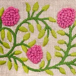 Schumacher Ashoka Tape trim in Orchid & Green (76295)