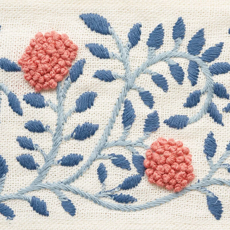 76290 | Ashoka Tape - Rose & Sky Schumacher Ashoka Tape trim in Rose & Sky (76290)