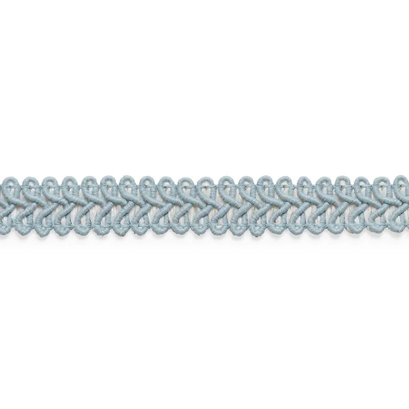 Schumacher Astor Braid Indoor/Outdoor trim in Cloud (74961)