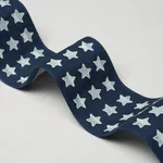 87563 | Astra Block-Print Tape - Navy Schumacher Astra Block-Print Tape trim in Navy (87563)