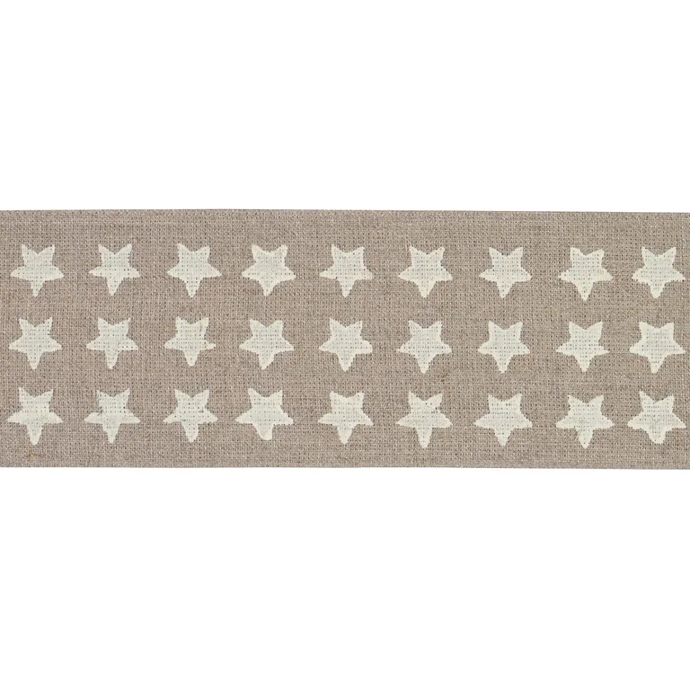 Schumacher Astra Block-Print Tape trim in Neutral (87561)