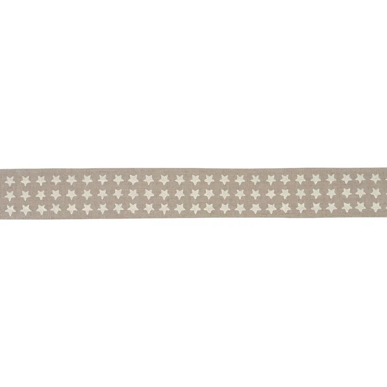 Schumacher Astra Block-Print Tape trim in Neutral (87561)