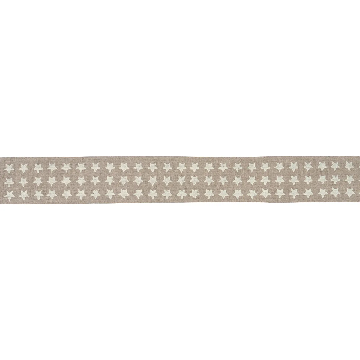 Schumacher Astra Block-Print Tape trim in Neutral (87561)