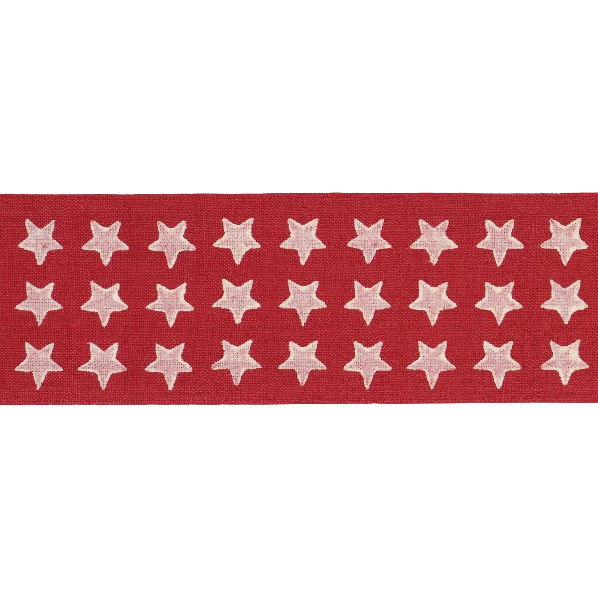Schumacher Astra Block-Print Tape trim in Red (87562)