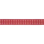 87562 | Astra Block-Print Tape - Red Schumacher Astra Block-Print Tape trim in Red (87562)