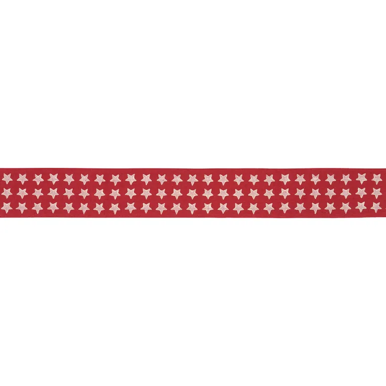 Schumacher Astra Block-Print Tape trim in Red (87562)