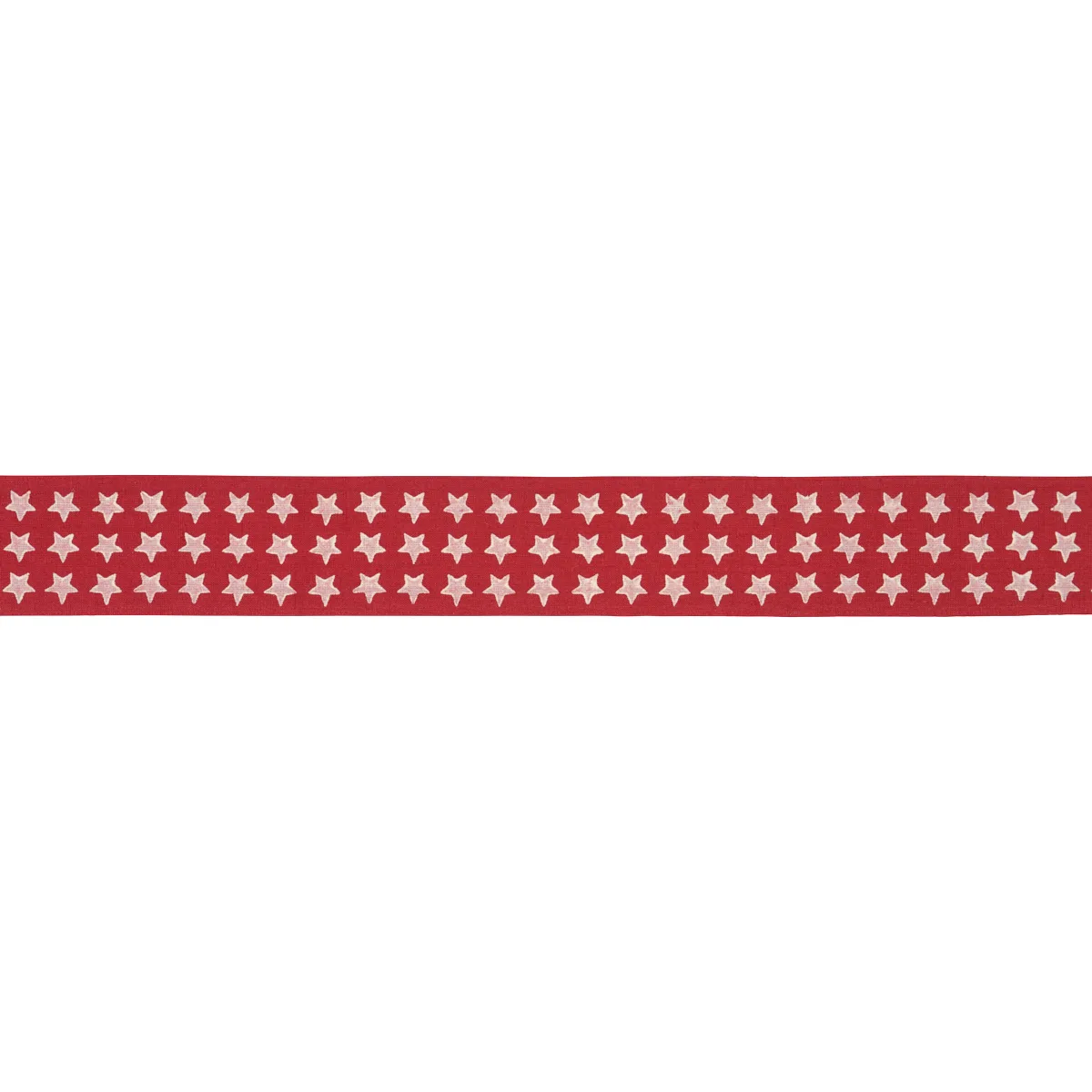 Schumacher Astra Block-Print Tape trim in Red (87562)